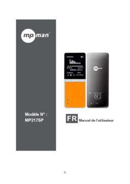 MPMan MP 217 SP Manuel utilisateur