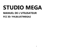 Blu Studio Mega 2018 Manuel du propriétaire