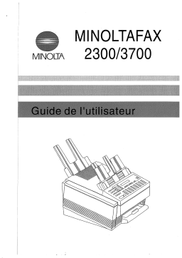 Konica Minolta MF2300 Manuel utilisateur