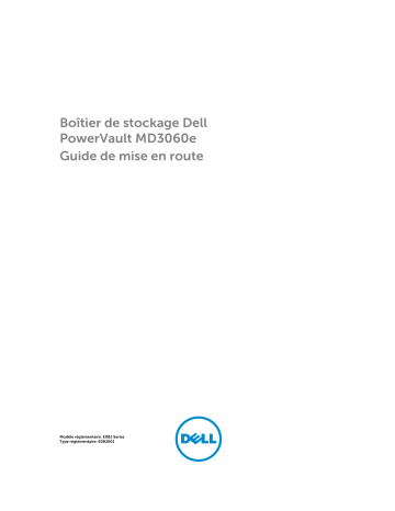 Dell PowerVault MD3060e storage Guide de démarrage rapide | Fixfr