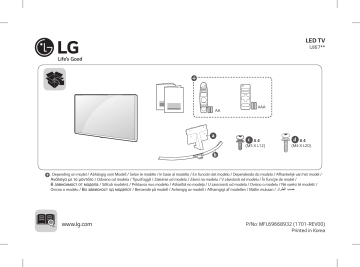 LG 75UJ675V Manuel du propriétaire | Fixfr