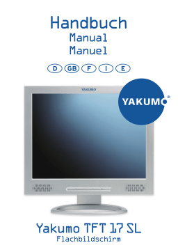 YAKUMO TFT 17 SL Manuel utilisateur