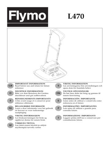 Manuel du propriétaire | Flymo L470 Manuel utilisateur | Fixfr