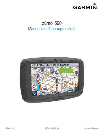 zūmo® 590LM | Guide de démarrage rapide | Garmin Zumo 590 Manuel utilisateur | Fixfr