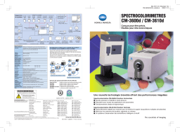 KONICA CM-3600D Manuel utilisateur