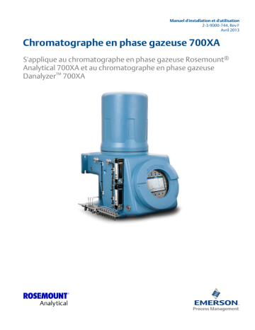 Daniel 700XA Gas Chromatograph System Manuel du propriétaire | Fixfr