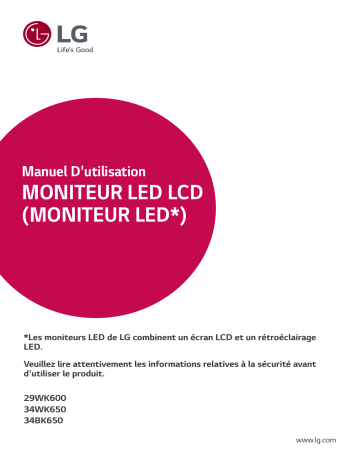 29WK600-W | LG 34WK650-W Manuel du propriétaire | Fixfr