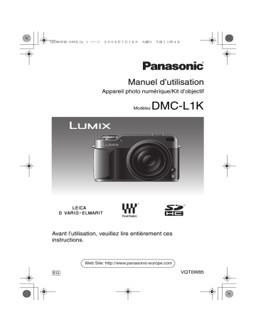 Manuel du propriétaire | Panasonic LUMIX DMC-L1K Manuel utilisateur | Fixfr