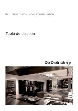 De Dietrich DTI1113DG Manuel utilisateur