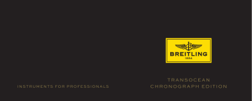 Breitling Transocean Chronograph Edition Mode d'emploi | Fixfr