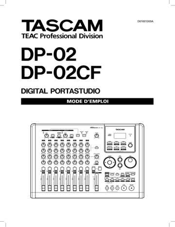 Tascam DP 02CF Mode d'emploi | Fixfr