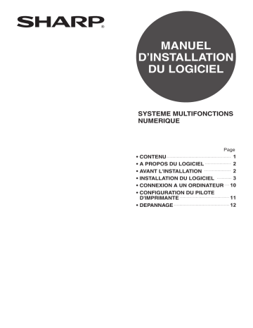 Manuel du propriétaire | Sharp MX-M260 Manuel utilisateur | Fixfr