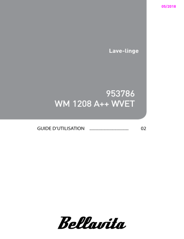 Manuel du propriétaire | Bellavita WM 1208 A++ WVET Lave-linge Manuel utilisateur | Fixfr