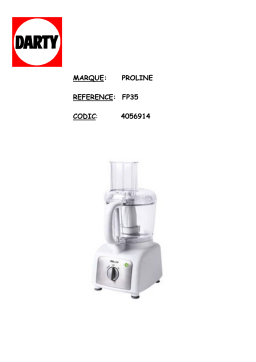 Proline FP35 Manuel utilisateur