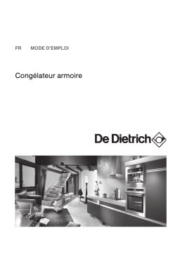 De Dietrich DFS1308J Manuel utilisateur