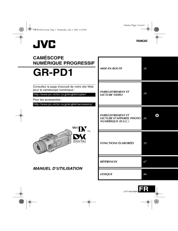 Manuel du propriétaire | JVC GR-PD1E Manuel utilisateur | Fixfr