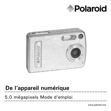 Manuel du propriétaire | Polaroid A515 Manuel utilisateur | Fixfr