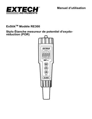 Extech Instruments RE300 ExStik® ORP Meter Manuel utilisateur | Fixfr
