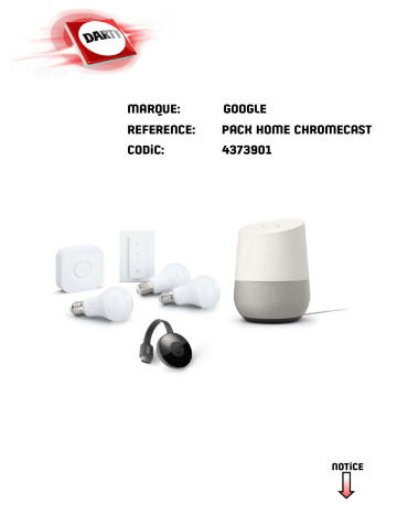 Manuel du propriétaire | Google Chromecast Ultra Manuel utilisateur | Fixfr