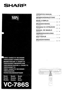 Sharp VC-786S Manuel utilisateur