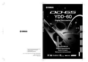Manuel du propriétaire | Yamaha DD-65-YDD-60 Manuel utilisateur | Fixfr
