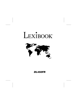 Lexibook DICTIONNAIRE DE FRANCAIS DL450FR Manuel utilisateur