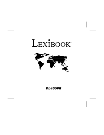 Manuel du propriétaire | Lexibook DICTIONNAIRE DE FRANCAIS DL450FR Manuel utilisateur | Fixfr