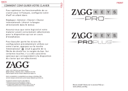 Zagg ZAGGkeys PROplus Manuel utilisateur