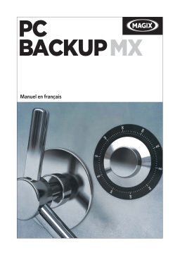 MAGIX PC Backup MX Mode d'emploi