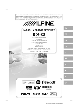 Alpine Electronics ICS-X8 Manuel utilisateur