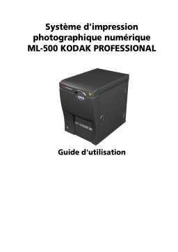 Kodak ML-500 Manuel utilisateur