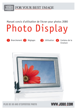 JOBO PHOTO DISPLAY Manuel utilisateur