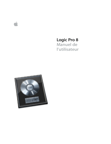 Manuel du propriétaire | Apple Logic Pro 8 Manuel utilisateur | Fixfr