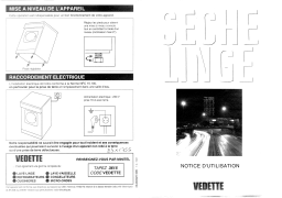 Vedette SEF85 Manuel utilisateur