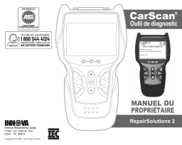 Innova 5510 CarScan Tech Manuel utilisateur