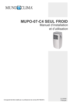 mundoclima Series MUPO-C4 Portable Monoblock Guide d'installation