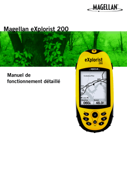 Magellan eXplorist 200 Manuel utilisateur