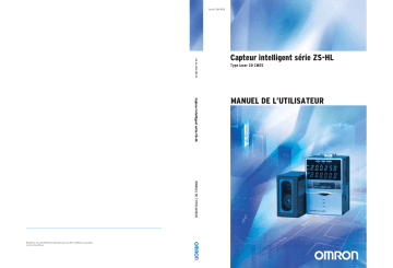 Manuel du propriétaire | Omron ZS-HL Manuel utilisateur | Fixfr