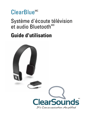 ClearSounds CLTVBT TV Listening System Manuel du propriétaire | Fixfr