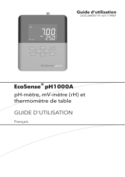 YSI pH1000A Manuel utilisateur