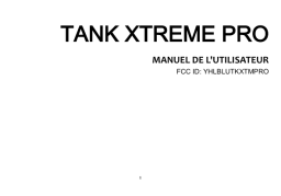 Blu Tank Xtreme Pro Manuel du propriétaire