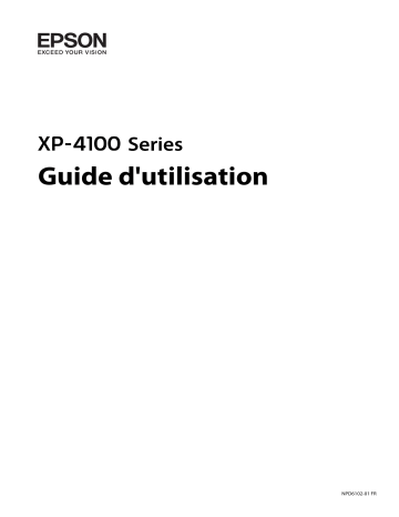 Manuel du propriétaire | Epson XP-3100 Manuel utilisateur | Fixfr