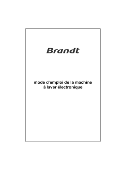 Brandt WFE1077E Manuel utilisateur