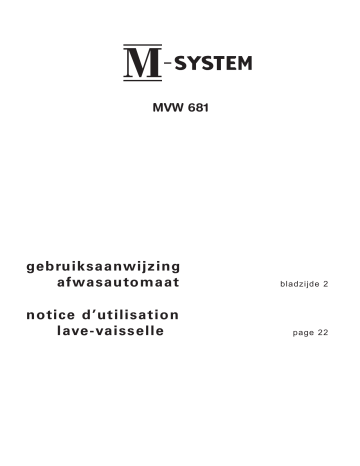 Manuel du propriétaire | M-system MVW681 Manuel utilisateur | Fixfr