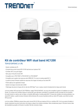 Trendnet TEW-821DAP2KAC AC1200 Dual Band Wireless Controller Kit Fiche technique