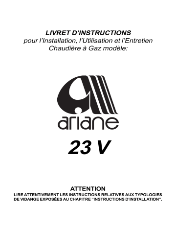 Manuel du propriétaire | ARIANE 23 V Manuel utilisateur | Fixfr