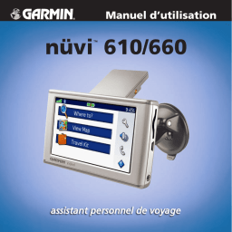 Garmin Nüvi 660 Manuel utilisateur