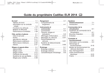Cadillac ELR Manuel du propriétaire | Fixfr