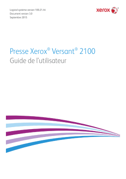 Xerox Versant 2100 Press Mode d'emploi