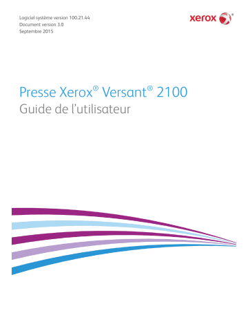 Xerox Versant 2100 Press Mode d'emploi | Fixfr